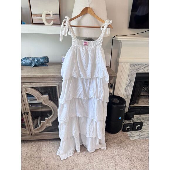 Victoria Dunn White Eyelet Bennet Maxi Dress Size XLarge - Picture 3 of 11